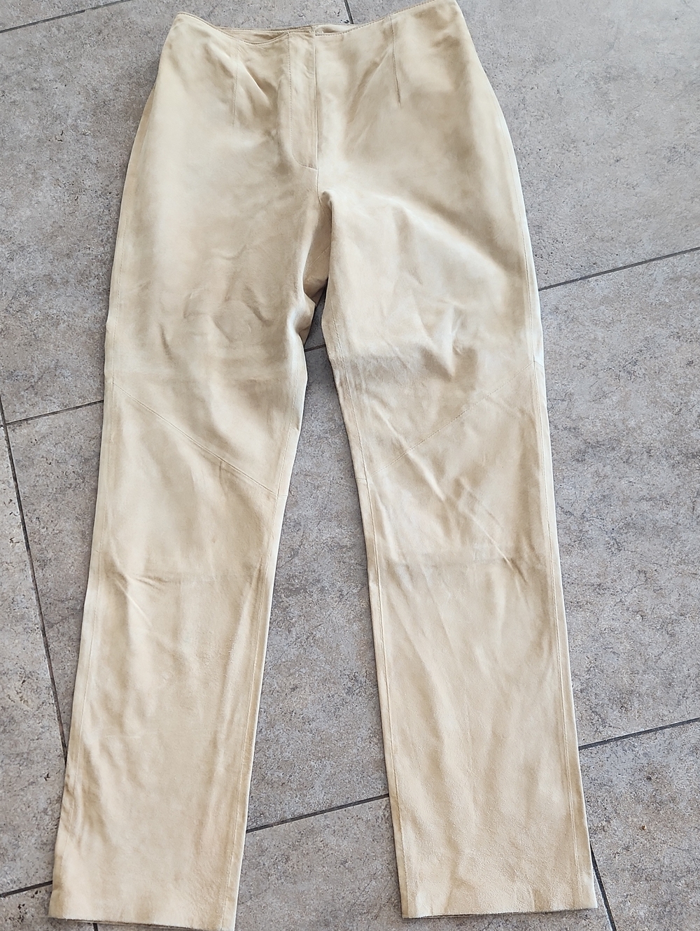100% Suede Palomino Yellow Pants